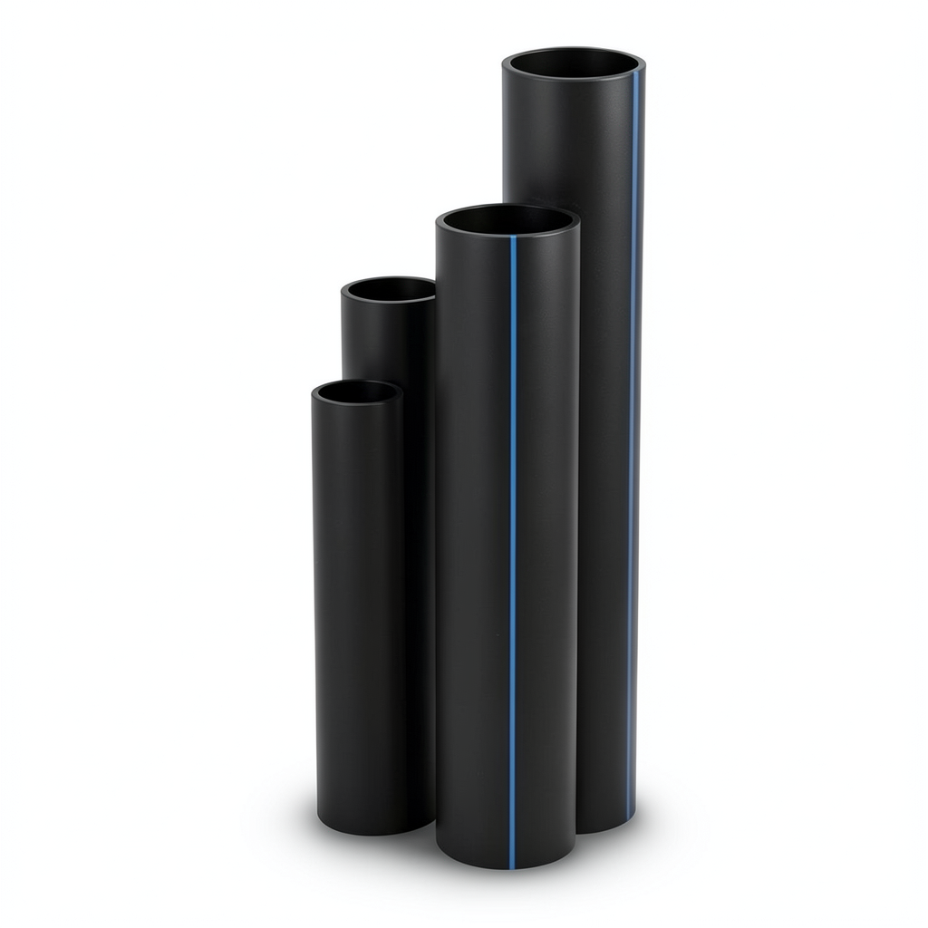 مواسير HDPE SDR 51 قطر خارجي 450 مم سمك 8.8 مم لون أسود