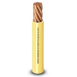 95mm2 Single Wire 450/750volts, Stranded Copper Conductor, Heat Resistant PVC Insulated, Yellow Color | Al Fanar
