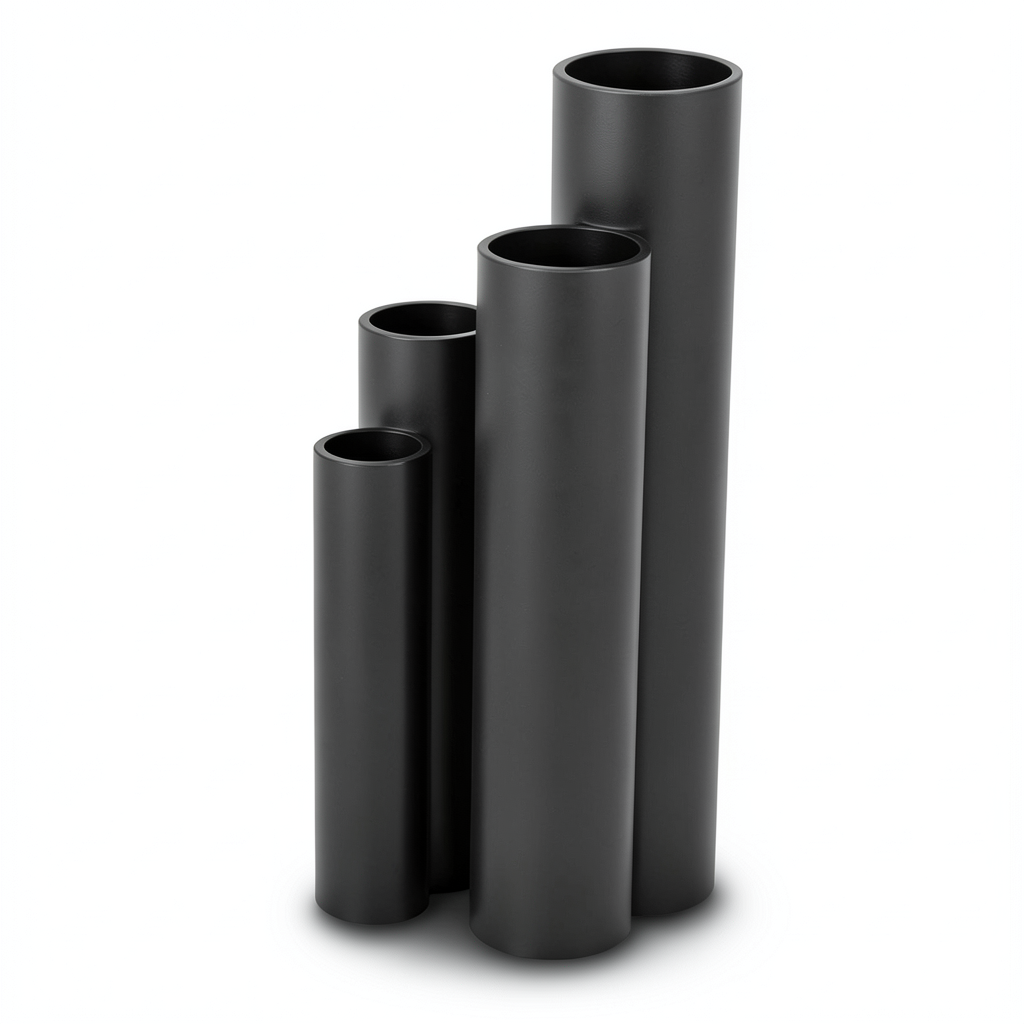 مواسير HDPE SDR 51 قطر خارجي 500 مم سمك 9.8 مم أسود
