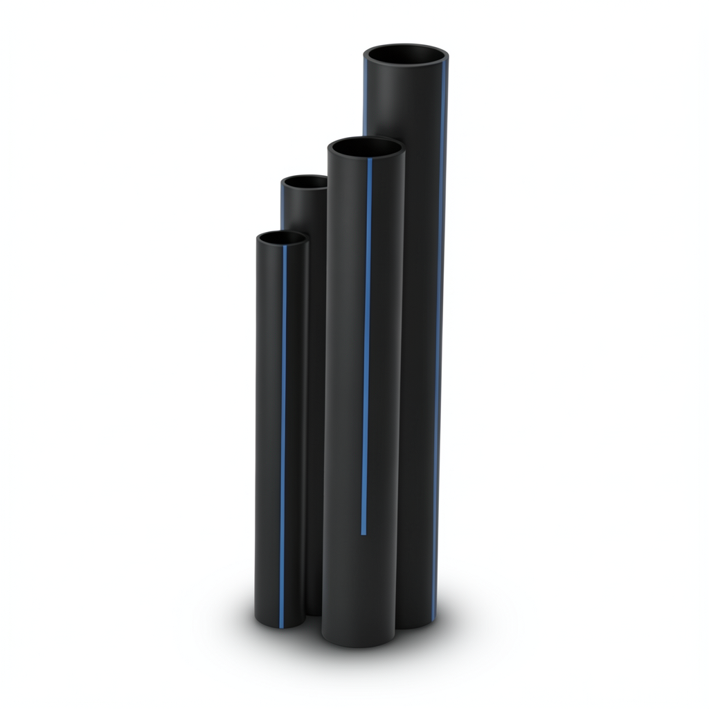 HDPE Pipes SDR 51 Outside Diameter 630 mm Thickness 12.3 mm Black