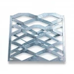 Galvanized Steel Expanded Metal Mesh  [Mazyoon] Thickness 2.7 mm Width 2.44  meter Length 2 meter | Bait Al Tatawor Company