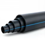  مواسير بولي ايثيلين عالي الكثافة ضغط  15.6 بار [PE 100] قطر خارجي 315 مم  SDR 9  لون اسود مع خط ازرق | مصنع المنى