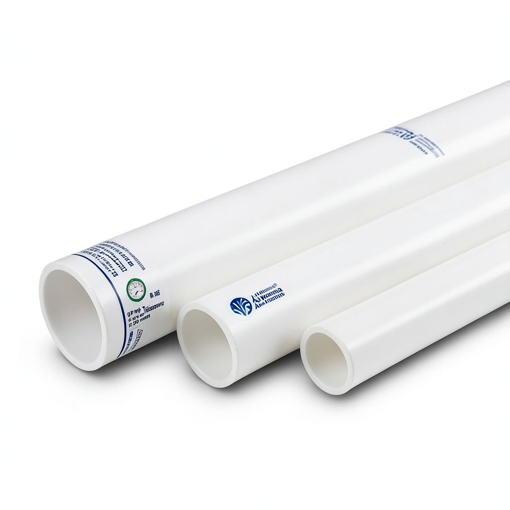 UPVC Pipes 8 Inch Thickness 12.90 mm Pressure 17.2 Bar White | Al Watania Plastics