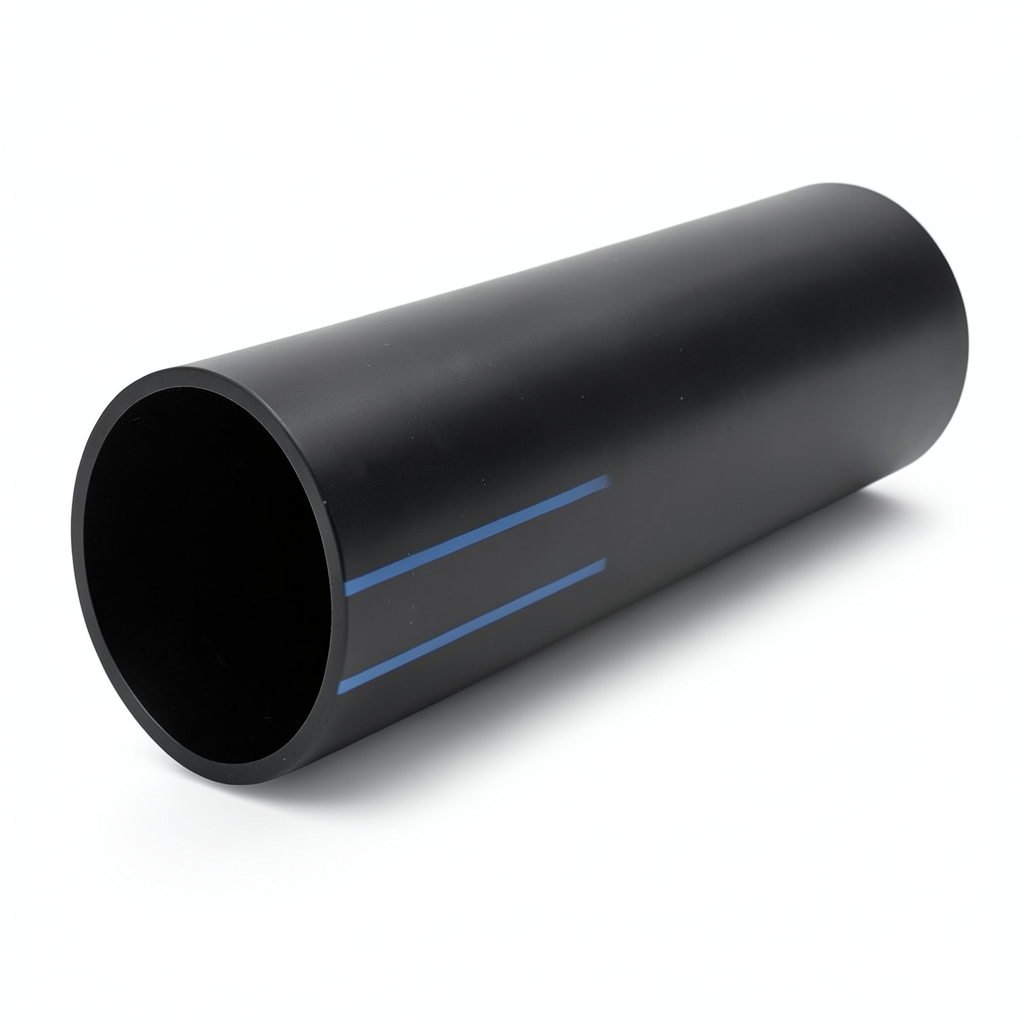 مواسير HDPE نسبة الأبعاد القياسية 41 قطر خارجي 630 مم سمك 15.4 مم أسود