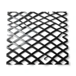 Hot Rolled Black Steel Expanded Metal Mesh Thickness 2.7 mm Width 1.22 m Length 7 m