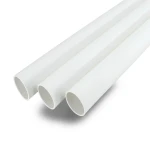 مواسير UPVC جدول 40 مقاس ½ 1 إنش سمك 3.68 مم لون أبيض