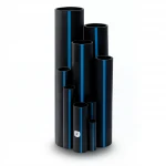 مواسير HDPE سابكو PE 100 ضغط 16 بار قطر خارجي 90 مم سمك 8.2 مم لون اسود