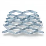 Galvanized Steel Expanded Metal Mesh  [Mazyoon] Thickness 2.7 mm Width 2.44  M Length 7 meter | Bait Al Tatawor Factory