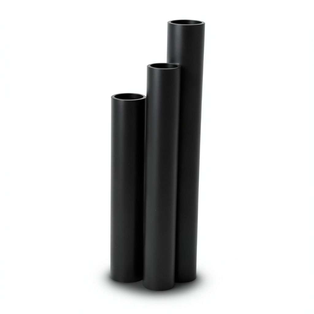 مواسير HDPE SDR 51 قطر خارجي 355 مم سمك 7 مم لون أسود