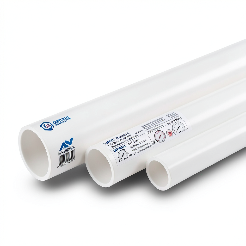UPVC Plastic Pipes 1½ Inch Thickness 3.85 mm White, Pressure 21.7 Bar | Al Watania Plastics