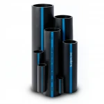Sappco HDPE Pipes PE 100 Pressure 16 Bar Outside Diameter 180 mm Thickness 16.4 mm Black Color