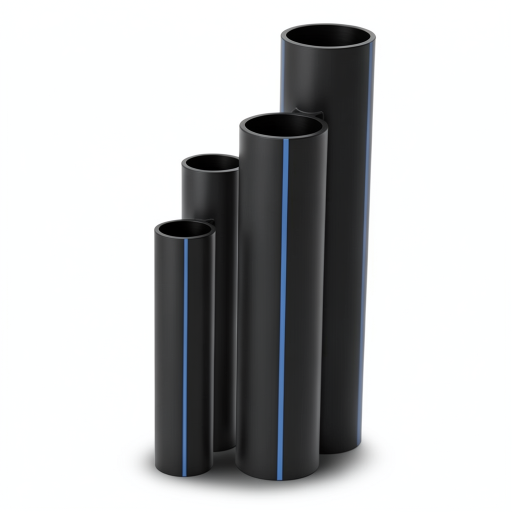 مواسير HDPE SDR 51 قطر خارجي 450 مم سمك 8.8 مم لون أسود