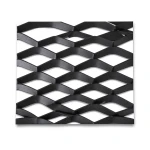 Hot Rolled Black Steel Expanded Metal Mesh 2.7 mm Thickness 1.22x4 m