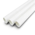 مواسير UPVC جدول 40 مقاس ½ إنش سمك 2.77 مم لون أبيض