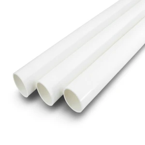 مواسير UPVC جدول 40 مقاس ½ إنش سمك 2.77 مم لون أبيض