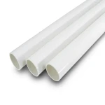 مواسير UPVC جدول 40 مقاس ½ 1 إنش سمك 3.68 مم لون أبيض