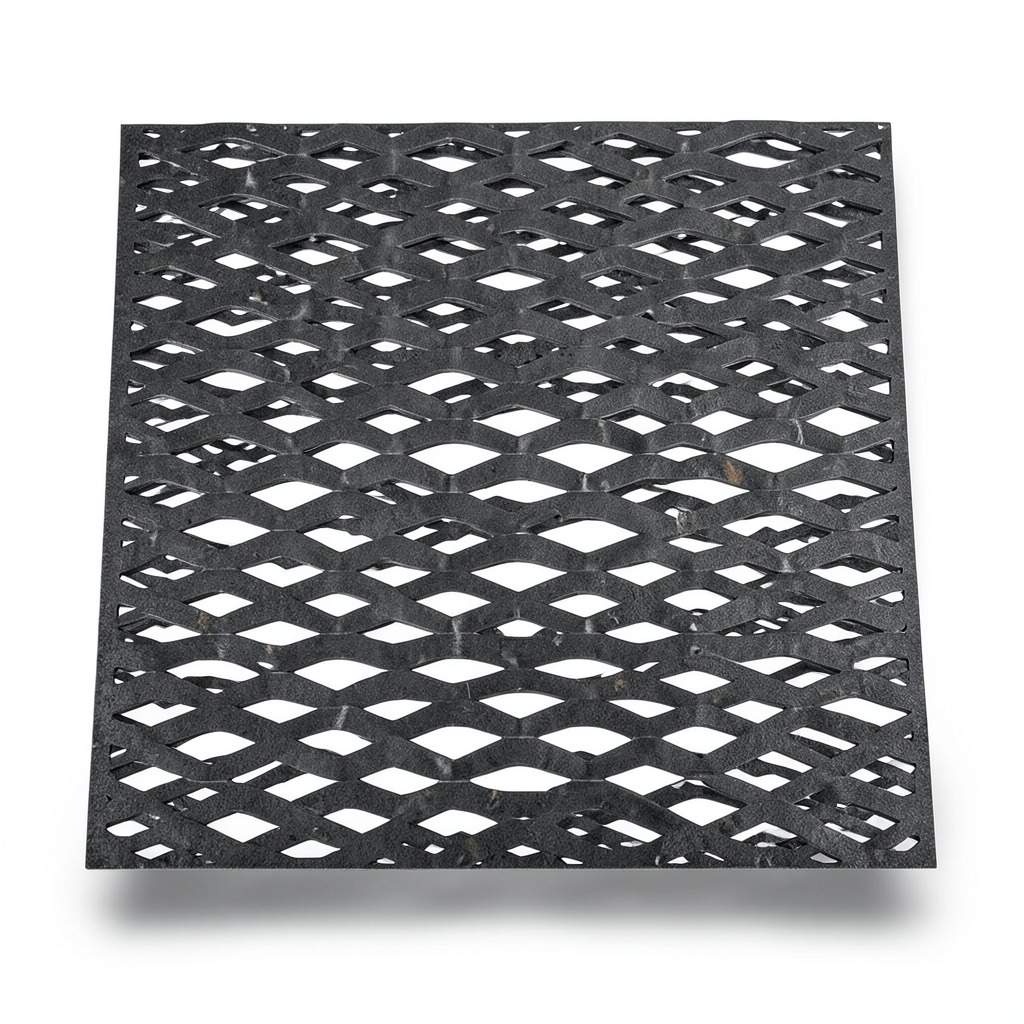 Hot Rolled Black Steel Expanded Metal Mesh Thickness 2.8 mm Width 1.22 m Length 7 m