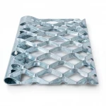 Galvanized Steel Expanded Metal Mesh  [Mazyoon] Thickness 2.8 mm Width 2.44  M Length 7 meter | Bait Al Tatawor Factory