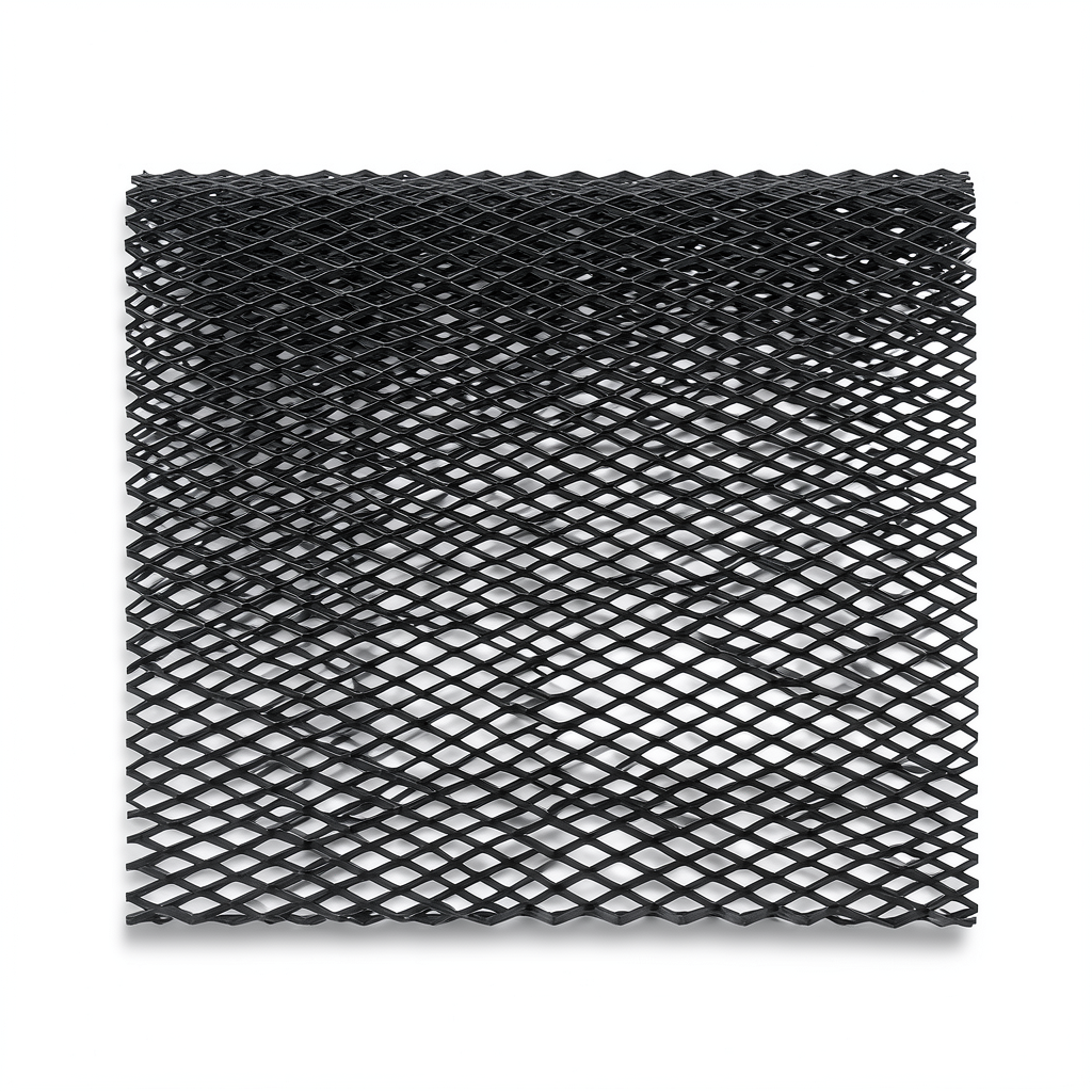 Hot Rolled Black Steel Expanded Metal Mesh Thickness 2.7 mm Width 1.22 m Length 7 m