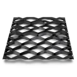 Hot Rolled Black Steel Expanded Metal Mesh Thickness 2.8 mm Width 1.22 m Length 1 m