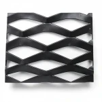 Hot Rolled (Black) Steel Expanded Metal Mesh  [Mazyoon] Thickness 1.7 mm Width 2.44  meter Length 1 meter | Bait Al Tatawor Company