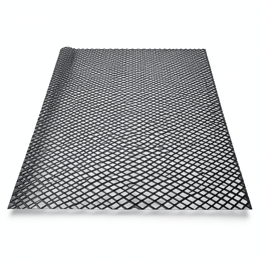Hot Rolled Black Steel Expanded Metal Mesh Thickness 2.8 mm Width 1.22 m Length 3 m