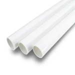 مواسير UPVC جدول 80 مقاس ½ 1 إنش سمك 5.08 مم لون أبيض