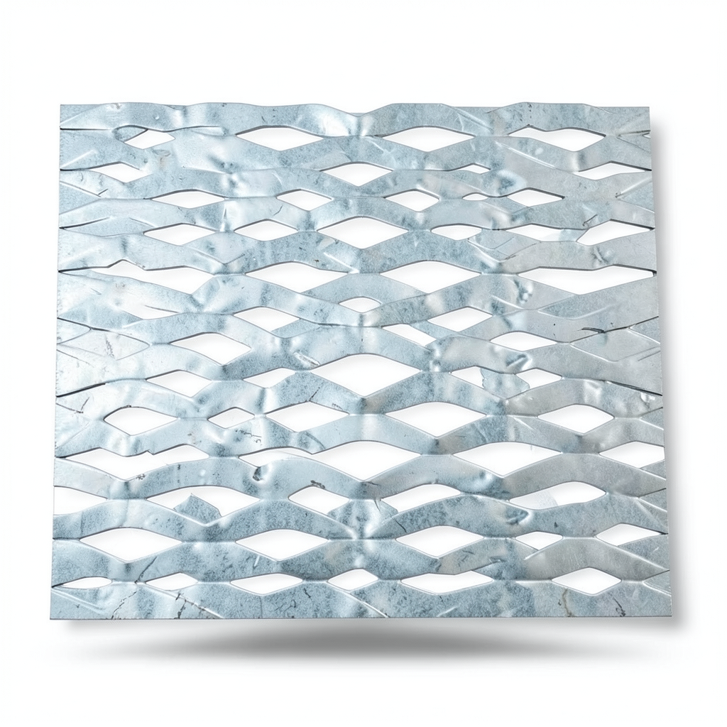 Galvanized Steel Expanded Metal Mesh Thickness 1.5 mm Width 1.22 M Length 1 M