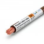 Riyadh Cables 25mm Stranded Electrical Wire, Copper Conductor 450/750V, Brown Color, 100m Length