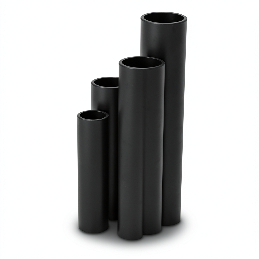 مواسير HDPE SDR 51 قطر خارجي 1000 مم سمك 19.6 مم لون أسود