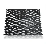 Hot Rolled Black Steel Expanded Metal Mesh 3 mm Thickness 1.22x2 m