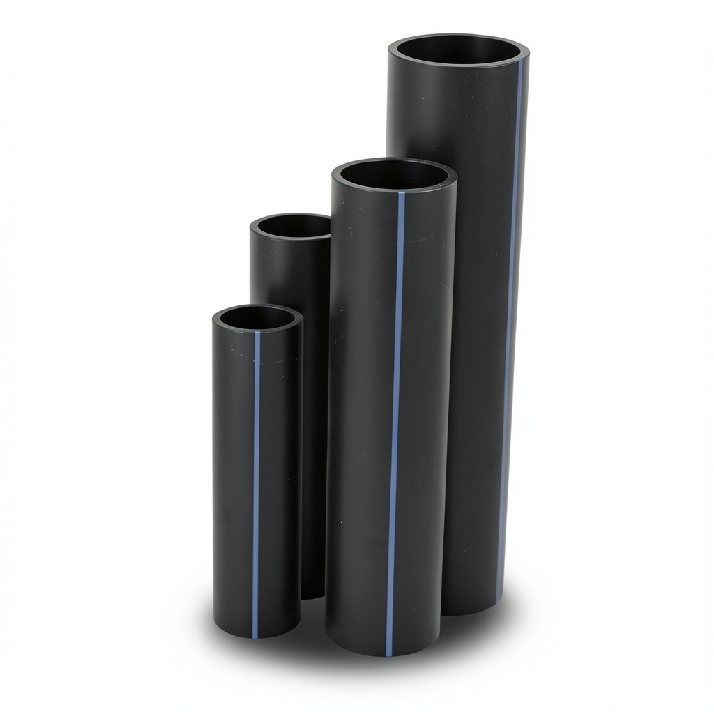 أنابيب HDPE SDR26 قطر خارجي 90 مم سمك 3.5 مم لون أسود