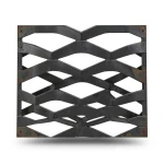 Hot Rolled Black Steel Expanded Metal Mesh 3 mm Thickness 1.22x2 m