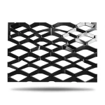 Hot Rolled Black Steel Expanded Metal Mesh Mazyoon Thickness 3 mm Width 1.22 m Length 5 m