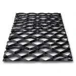 Hot Rolled Black Steel Expanded Metal Mesh Mazyoon Thickness 3 mm Width 1.22 m Length 6 m