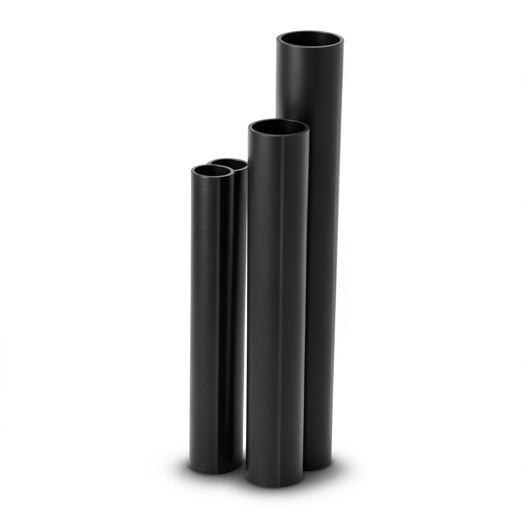 مواسير HDPE SDR 26 قطر خارجي 315 مم سمك 12.1 مم لون أسود