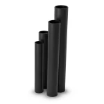 مواسير HDPE نسبة الأبعاد القياسية 26 قطر خارجي 355 مم سمك 13.6 مم أسود