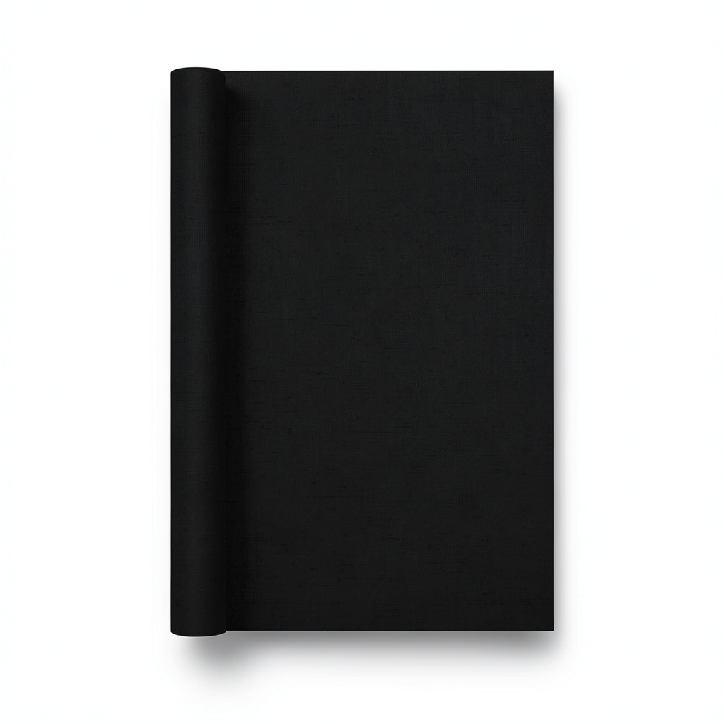 Dutch Plain Wallpaper 10m x 0.53m Black, Model 218461