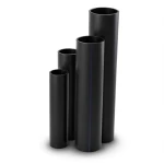 مواسير HDPE نسبة الأبعاد القياسية 26 قطر خارجي 400 مم سمك 15.3 مم لون أسود