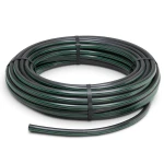 HDPE Plastic Coil Pipe Nominal Pressure 9.8 Bar PE63 25 mm SDR 9 Black with Green Stripes