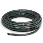 HDPE Plastic Coil Pipe Nominal Pressure 9.8 Bar PE63 63 mm SDR 9 Black with Green Stripes