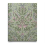 Italian Wallpaper Classic Design Green Color, Size 10mx1.06m, Model 81689