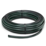 HDPE Plastic Coil Pipe PN 9.8 Bar PE 63 75 mm SDR 9 Black with Green Stripes