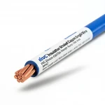 سلك مفرد نحاس مجدول معزول PVC، مساحة مقطع 6 ملم 450/750 فولت لون ازرق | كابلات الرياض