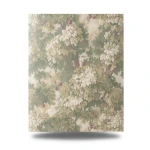 Italian Wallpaper Floral Design Beige with Green, Size 10m x 1.06m, Model 81691