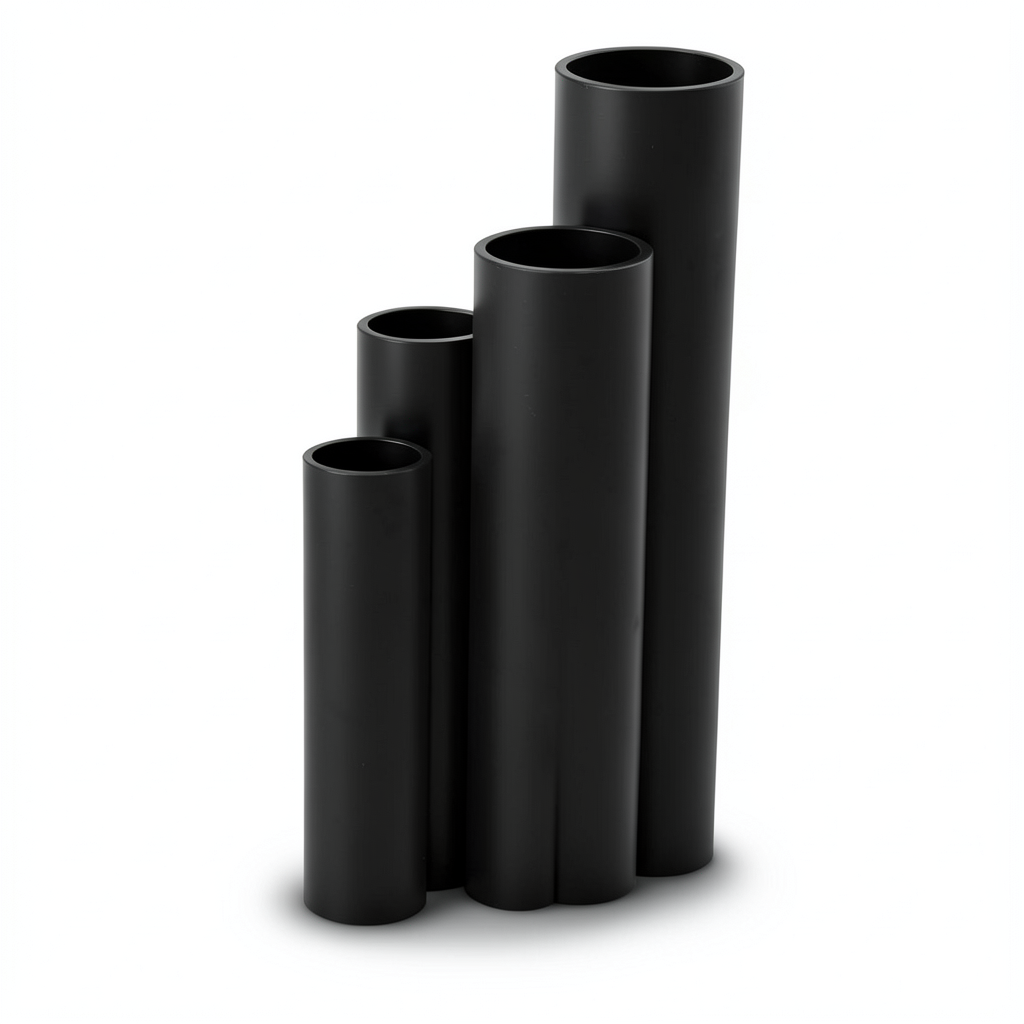 HDPE Pipes SDR 26 Outside Diameter 125 mm Thickness 4.8 mm Black