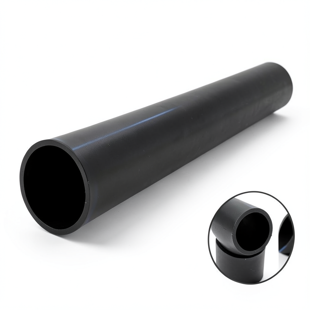 مواسير HDPE نسبة الأبعاد القياسية 26 قطر خارجي 160 مم سمك 6.2 مم لون أسود