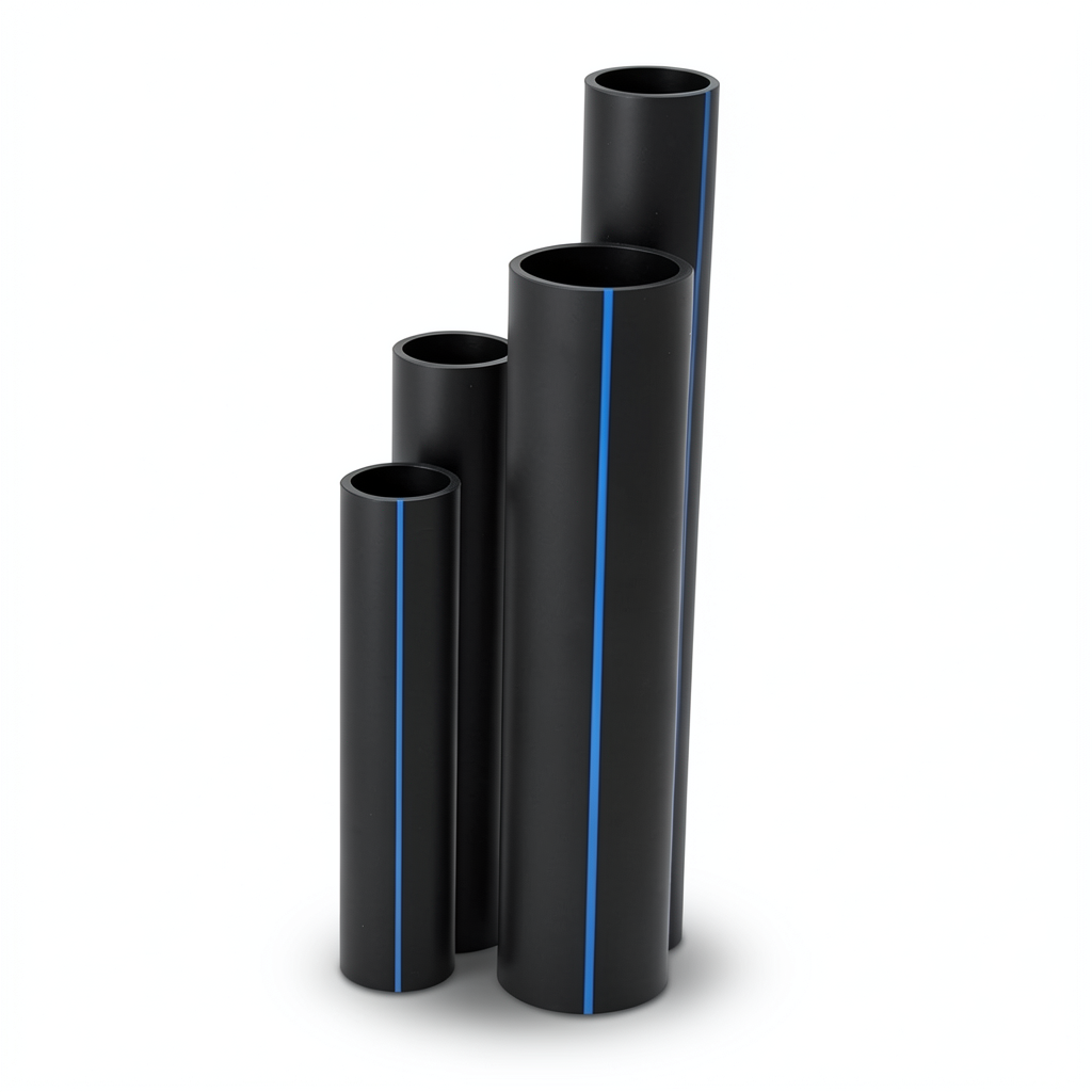 مواسير HDPE SDR 26 قطر خارجي 180 مم سمك 6.9 مم لون أسود
