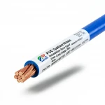 سلك مفرد نحاس مجدول معزول PVC، مساحة مقطع 6 ملم 450/750 فولت لون ازرق | كابلات الرياض