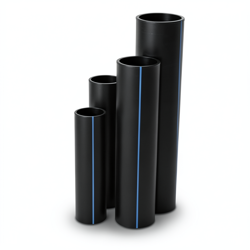 مواسير HDPE SDR 26 قطر خارجي 315 مم سمك 12.1 مم لون أسود